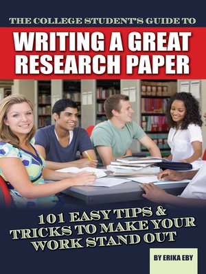 cover image of The College Student's Guide to Writing a Great Research Paper